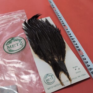 METZ メッツ ハックル Hackle #3 ブラック 黒 black フライマテリアル フライタイイング ドライフライ テレストリアル 渓流解禁 川釣り