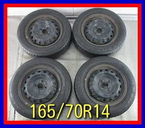 ■中古タイヤホイール■　14インチ 5J +38 4H 100 FALKEN SINCERA SN832I 165/70R14 81S 夏タイヤ S 激安 送料無料 K280