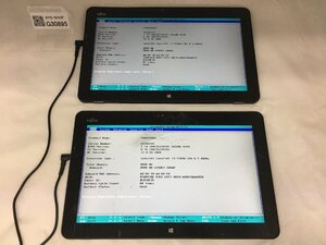 ジャンク2台セット/FUJITSU FARR05003 ARROWS Tab R727/R/Core i3 7100U 2.40GHz/128GB/4GB/12.5インチ/OS無し/第7世代/高解像度/AC欠品