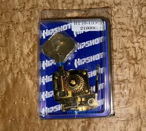 新品 Hipshot純正 BT-10 Bass Drop Xtender Key Tuner Gold 21000G Pegヒップショット ドロップ エクステンダー ベース キー ペグ ゴールド
