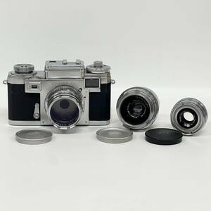 1円~【動作未確認】CONTAX ヴィンテージ カメラ Carl Zeiss Sonnar 1:1.5 f=50mm Tessar 1:3.5 f=50mm Biogon 1:2.8 f=3.5cm J150597