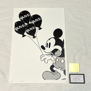 世界限定100枚 DEATH NYC ミッキーマウス CHANEL シャネル Dismaland バンクシー ポップアート アートポスター 現代アート KAWS Banksy