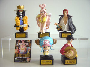 ♯Igx25LZワンピースONEPIECE STATUE 04全5種しらほしルフィ胸像♂BANDAIバンダイ♀400円〓012480_c