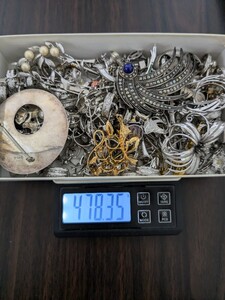 大量　478g　銀製品　SILVER　STERLING　925　 地金　 潰し　 つぶし　 アクセサリー　