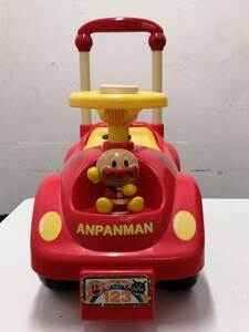 【管⑬】【難あり】アンパンマン　アンパンマンカー　ANPANMAN　玩具　手押し車　子供用　中古