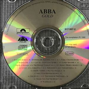 ABBA GOLD GREATEST HITS アバ・ゴールド　ベスト　全19曲　CDディスクのみ