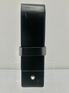 H129/MONTBLANC モンブラン レザー ペンケース ブラック 
