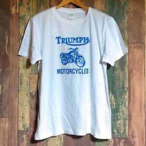 送込　TRIUMPH ボブディラン着用　追憶のハイウェイ61 復刻　半袖Tシャツ　白　Mサイズ 