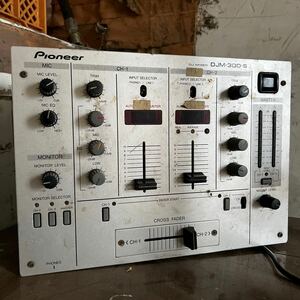 千葉　中古　パイオニア DJミキサー Pioneer DJM-300-S レトロ　当時物　MIXER DJ ミキサー