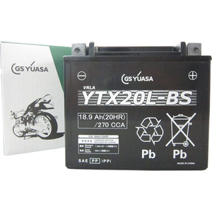 GSユアサ(ジーエスユアサ) バイク 密閉型MFバッテリー YTX20L-BS VRLA(制御弁式)バッテリー GL1800ゴールドウイング｜VTX1800｜