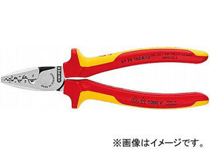 クニペックス/KNIPEX エンドスリーブ用絶縁圧着ペンチ 品番：9778-180 JAN：4003773072003