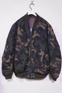 AVIREX Camo Bomber Jacket size L アヴィレックス ボンバージャケット MA-1 迷彩 カモフラ