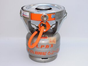 【古いがあまり使っておらず/送料無料】中国工業/ターカス LPガスボンベ付き卓上コンロ S-3 1体型 プロパン キャンプ 屋外 古いが着火OK