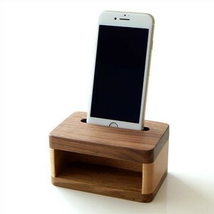 スマホスピーカー 木製 置くだけ おしゃれ スマホスタンド 充電しながら 卓上 手作り 縦型 iPhone Android ウッドスマホスピーカー
