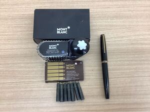 ◯営KU054-A2T60【埼玉発】MONTBLANC モンブラン 万年筆+インク+カートリッジセット売り No.24 文房具 筆記用具 現状品