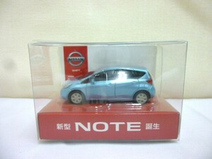 (M)非売品・未開封 日産・ NISSAN NOTE・ ニッサン ノート ミニカー プルバックカー ノベルティ・当時物