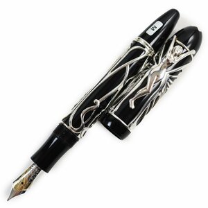 極美品●MONTBLANC モンブラン パトロンシリーズ2002 アンドリューカーネギー AG925 ペン先18K Mニブ 3886/4810 万年筆 総重量45.93g