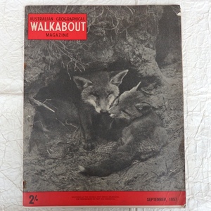 古書 洋書 AUSTRALIAN GEOGRAPHICAL WALKABOUT MAGAZINE 1957年9月号 オーストラリア