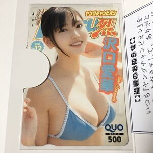 沢口愛華 QUOカード ヤングチャンピオン烈 抽プレ ミスマガジン