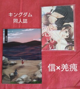 【特典3種付き】信×羌　キングダム　同人誌　てんてん将軍のお戯れの間　「恋もよい」「薄明の月」レア　完売品