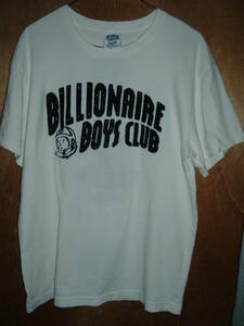 ★ビリオネア ボーイズ クラブ BILLIONAIRE BOYS CLUB★Tシャツ　両面ししゅう　白色　M★貴重！珍品レア！