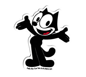 フィリックス・ザ・キャット ステッカー アメリカン アメリカ キャラクター 猫 おしゃれ スマホ 車 バイク FELIX THE CAT WELCOME