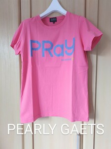 PEARLY GATES レディース0 パーリーゲイツ ゴルフ 半袖Tシャツ カットソー ニコロゴプリント ピンク S相当 