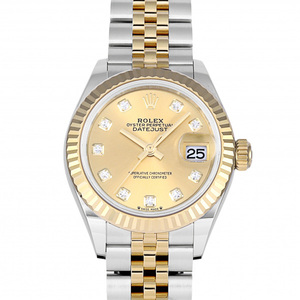 ロレックス ROLEX デイトジャスト 28 279173G シャンパン文字盤 新品 腕時計 レディース