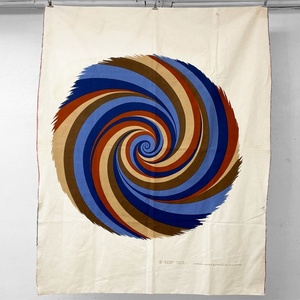 ● ストロンマ Stromma ハリケーン Hurricane コットン ファブリック 116×149cm Curry Melin 70s スウェーデン ビンテージ