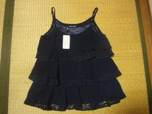 新品・タグ付き　CECIL　McBEE　レース×フリルたっぷり透け感なし体系カバー　M