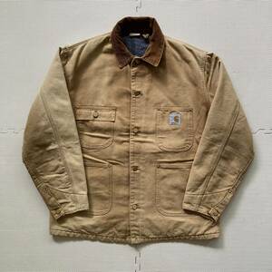 80s Carhartt カーハート 100周年 限定モデル ダック地 カバーオール ジャケット 裏地ブランケット 