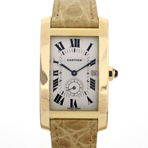 カルティエ Cartier タンクアメリカンLM K18YG 8012905