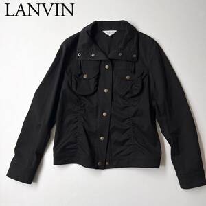 良品 LANVIN ランバン アウター ジャケット　ブルゾン スポーツ　ゴルフウェア 伸縮ストレッチ レディース