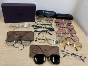 希少おまとめ】サングラス メガネ　まとめ１４点　 Ray-Ban/レイバン　B＆L/PRADA/LANCEL他★メガネまとめ14管理