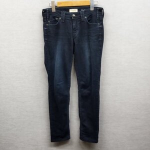 L221 YANUK ヤヌーク デニム パンツ 27 ネイビー 濃紺 ストレッチ フィット ストレート パトリシア スキニー ジーンズ Patricia skinny