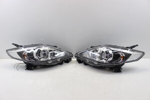 美品/破損無　プレマシー　CREW　後期　ヘッドライト　左右　キセノン　HID　ブラック　黒　スタンレー　P7696　打刻チ　269656+269657