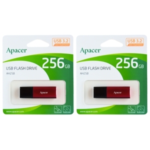 「2本セット」 USBメモリ 256GB USB3.2 高品質台湾製 AP256GAH25BR-1 キャップ式 USB3.0 USB