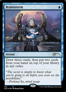 MTG ■青/英語版■ 《渦まく知識/Brainstorm》★FOIL★Secret Lair SLDSecret Lair SLD