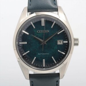 ■ 1円 ～ 正規 美品 参定12.6万■ シチズン CITIZEN ■ シチズンコレクション 銀箔漆 NB1060-12L 自動巻き ■箱保 メンズ ブルー グリーン