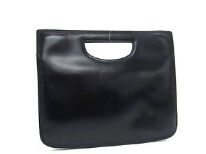 1円 ■美品■ LOEWE ロエベ レザー ハンドバッグ レディース ブラック系 BM4011