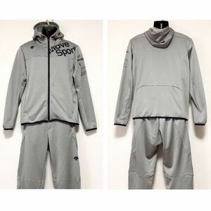 DESCENTE MOVE SPORT/デサントムーブスポーツ☆セットアップジャージ/上下セット☆スウェット/パーカー☆グレー/L