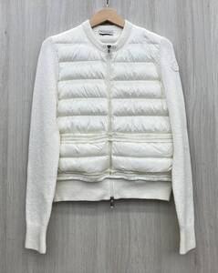 MONCLER モンクレール CARDIGAN TRICOT ダウンジャケット XS オフホワイト