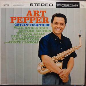 米CONTEMPORARY盤LP！黄ラベル！Art Pepper / Gettin