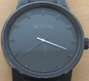 640-0841 NIXON ニクソン メンズ腕時計　金属ベルト　クオーツ　黒　ブラック　THE CANNON 電池切れ　動作未確認