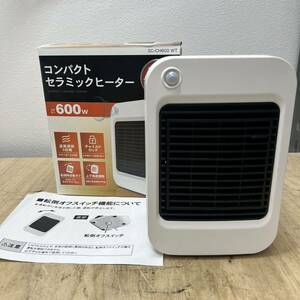 TOPLAND SC-CH600 WT WHITE コンパクトセラミックヒーター　人感センサー