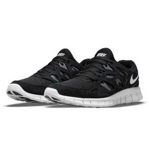 29㎝ ナイキ フリー ラン 2 黒/灰 537732-004 NIKE FREE RUN 2