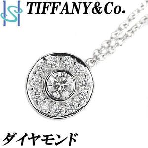 ティファニー ダイヤモンド サークレット ネックレス Pt950 円 サークル TIFFANY&Co. 美品 SH108448