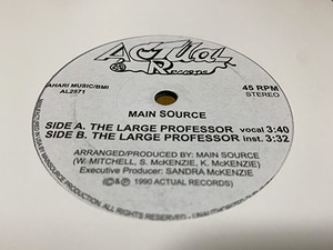 RAP45★[MAIN SOURCE/ The Large Professor] 新品未使用 メイン・ソース ラージ・プロフェッサー ミドル クラシック 7inch 7インチ EP