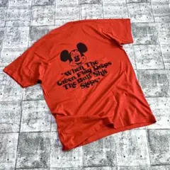 80s HOT ROD SHOP × ミッキーTシャツ USA L 激レア