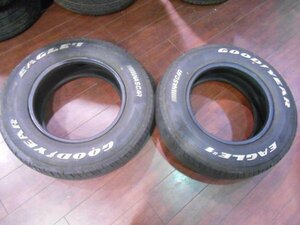 【大幅値下げ/最終処分】中古★グッドイヤーNASCARナスカー★ホワイトレター195/80R15 107/105Lタイヤ2本セット★ハイエース/キャラバン等